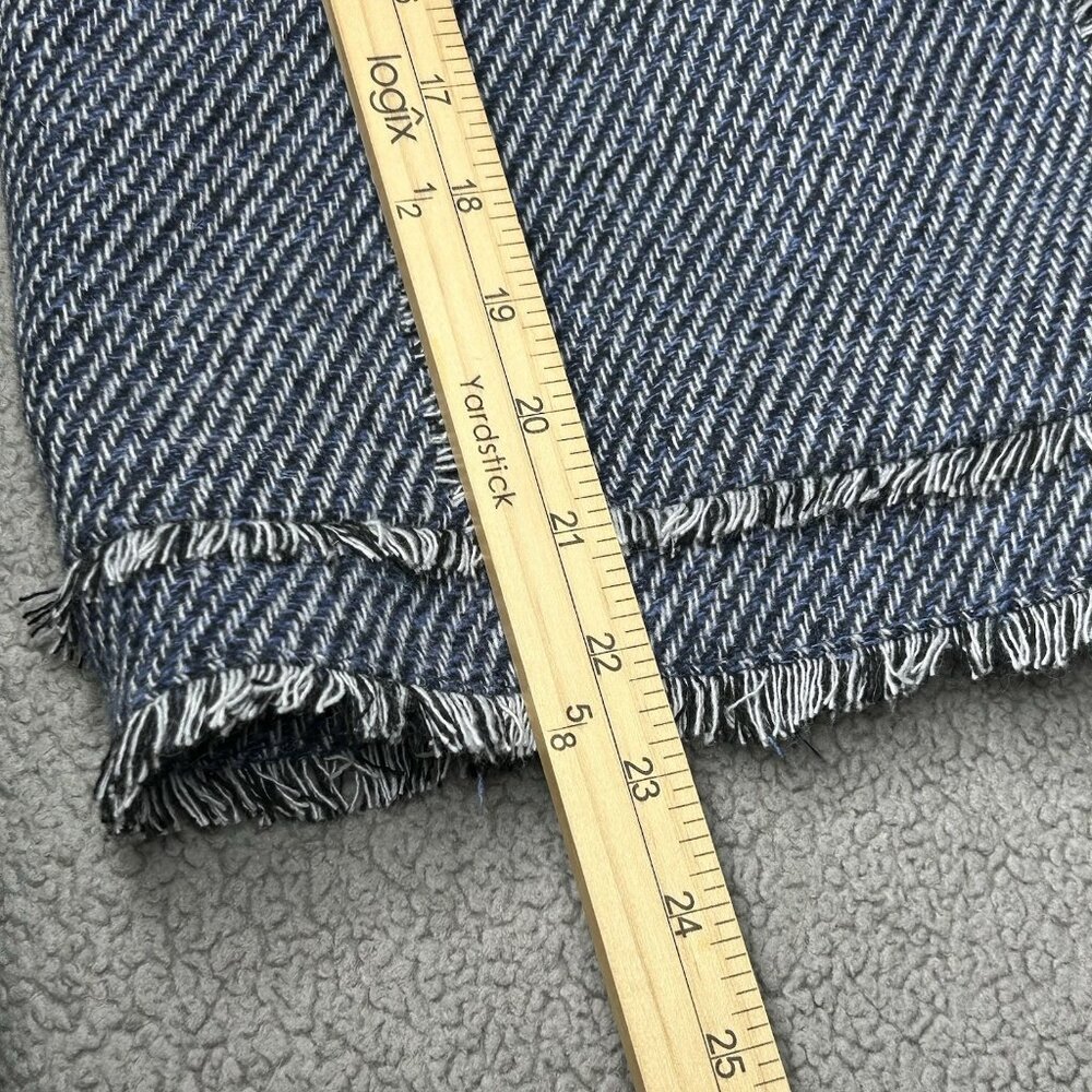 Chico's Blue Tweed Fringe Jacket - Picture 16 of 16